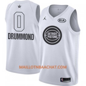 Maillot NBA Detroit Pistons Andre Drummond 0 2018 All-Star Jordan Brand Blanc Swingman - Homme